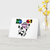 うわー第1誕生日のTシャツおよびギフト カード (黄色い花)