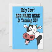 うわー第30誕生日のおもしろいな漫画の招待 招待状 (正面)