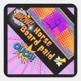 うわー馬ボード支払馬ドル スクエアシール