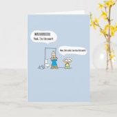 うわー!!!おもしろい漫画誕生日カード – 004 カード (黄色い花)