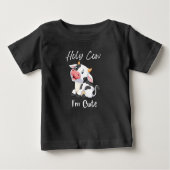うわー かわいい 面白い 私はかわいい ベビーTシャツ (正面)