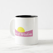 うわー！ウィズオブウィズダムのロゴ ツートーンマグカップ (正面左)