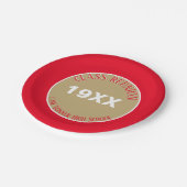 うわー！クラス懇親会パーティープレート ペーパープレート (アングル)