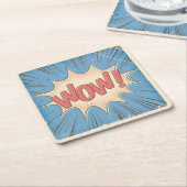 うわー！ スクエアペーパーコースター (アングル)