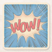 うわー！ スクエアペーパーコースター (正面)