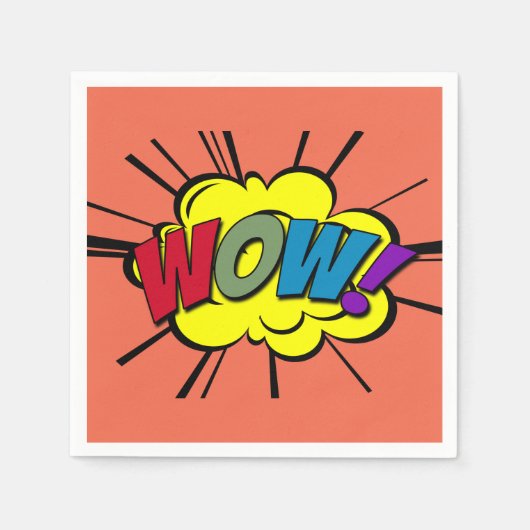 うわー！ スタンダードカクテルナプキン (正面)