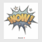 うわー!ヴィンテージ漫画ブックスチームパンクポップ・アートのアート シール (シート)