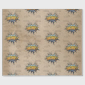 うわー!ヴィンテージ漫画ブックスチームパンクポップ・アートのアート ラッピングペーパー (フラット)