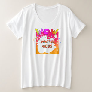 うわー!何という面倒なこと プラスサイズTシャツ