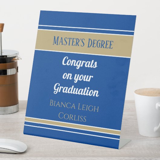 うわー!修士号カスタム 台座サイン (インサイチュ)