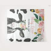 うわー 俺はピンクのギンガムと花柄の誕生日 タペストリー (正面(横))