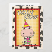 うわー-卒業パーティー 招待状 (正面/裏面)