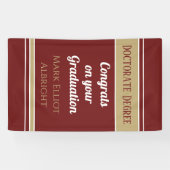 うわー！垂直博士号の学位カスタムバナー 横断幕 (横)