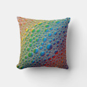 うわー！水泡虹の効果華やかな色 クッション (正面)