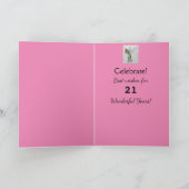 うわー!21歳のお誕生日おめでとう年賀状 カード (内部)