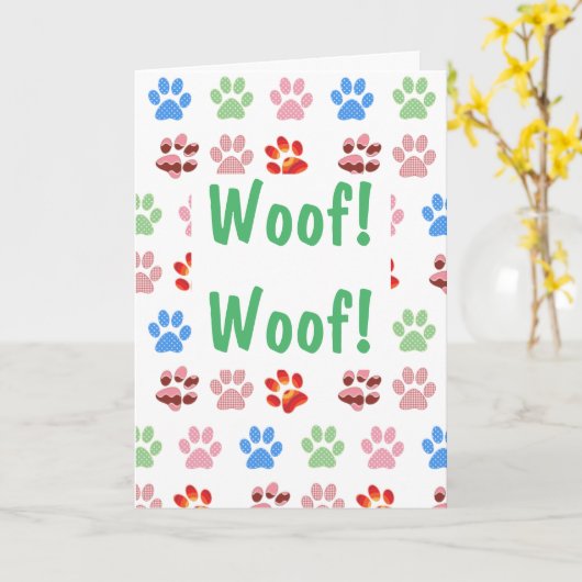 うわ！うわ！誕生日 カード (黄色い花)