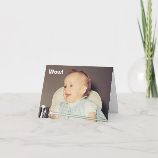 うわ～もう誕生日だ カード (正面)