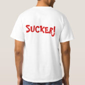 うわ~。フリッピン大棒つきキャンデーTシャツ Tシャツ (裏面)