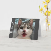 うわ～新しい仕事のおめでとうカード カード (黄色い花)