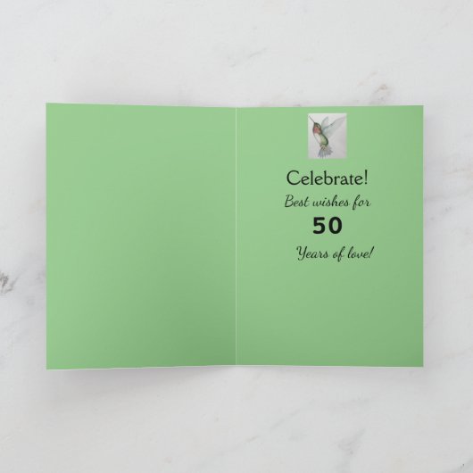 うわ～!50周年を迎えるラブガーデン カード (内部)