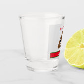 うんこみたいに楽しいホリデー名前付き ショットグラス (左)