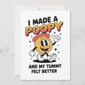 うんこをしたおかげで腹が治った 大人のミーム 招待状 (正面)