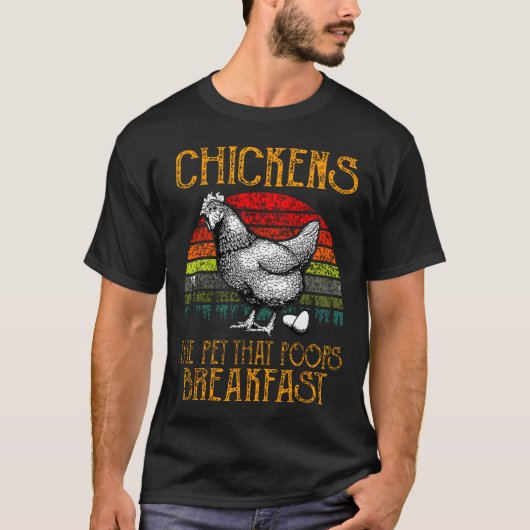 うんこを出すペットの鳥 Tシャツ (正面)