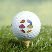 うんこ、絵文字、ゴルフ、ボール ⛳ ゴルフボール (インサイチュ 木)