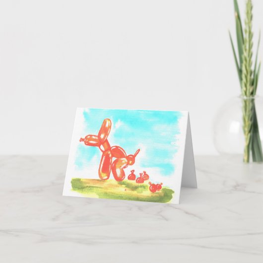 うんこ or ポップ Pup サンキューカード (正面)