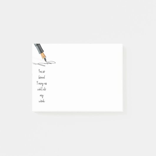 うんざりおもしろいした仕事は働くかもしれない ポストイット (正面)