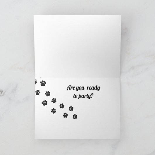 うんざりした**誕生日** カード (内部)