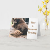 うんざりした**誕生日** カード (黄色い花)