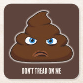 うんざりするな スクエアペーパーコースター (正面)