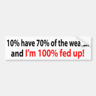 うんざりする100%! バンパーステッカー