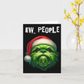 うんざりする シーシュー犬 カード (黄色い花)