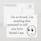 「うんざりだ」はがき ポストカード (正面/裏面)