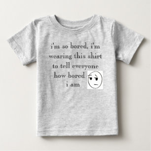 「うんざりだ」シャツ ベビーTシャツ