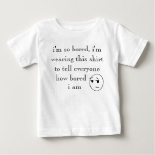 「うんざりだ」シャツ ベビーTシャツ