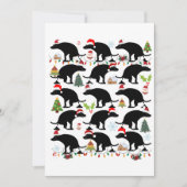 うんちおもしろいする犬のクリスマス シーズンカード (正面)