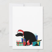 うんちおもしろいする犬のクリスマス シーズンカード (裏面)