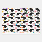 うんちおもしろいり犬誕生日 ラッピングペーパーシート (正面3)