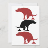 うんちおもしろいり犬 サンキューカード (正面)