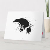 うんちおもしろい誕生日犬 カード (裏面)