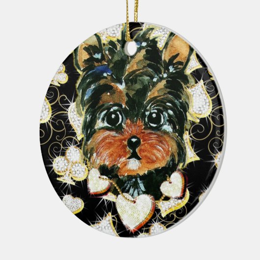 うんちきらきら光る セラミックオーナメント (左)