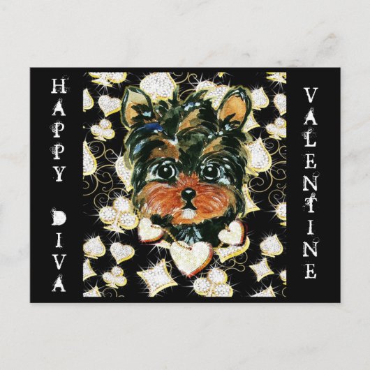 うんちきらきら光る ポストカード (正面)