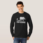 うんちすくい アニマルケアスタッフ 動物園スタッフ 動物好き Tシャツ (正面フル)