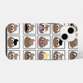 うんちの顔いろいろ iPhoneケース (裏面横)