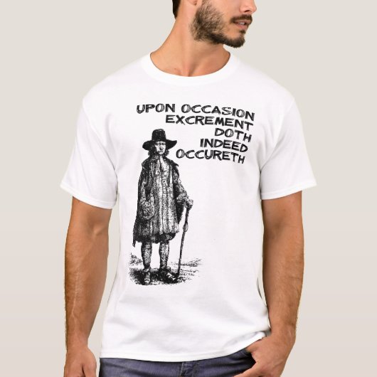 うんちは起こるTシャツ Tシャツ (正面)
