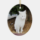 うんちをする猫 セラミックオーナメント (右)
