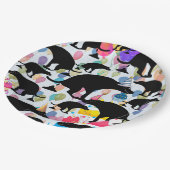 うんち犬の誕生日パーティー ペーパープレート (アングル)